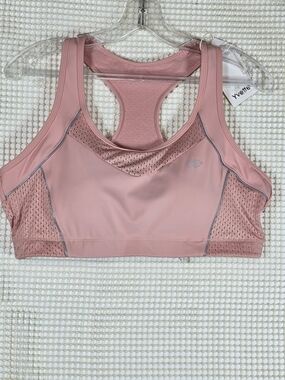 Yvette Peach Pink Racerback Sports Bra Size 2XL